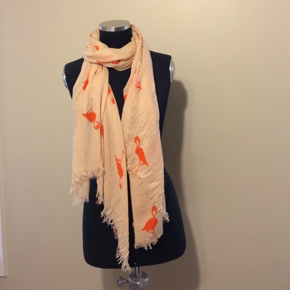 Flamingo print scarf