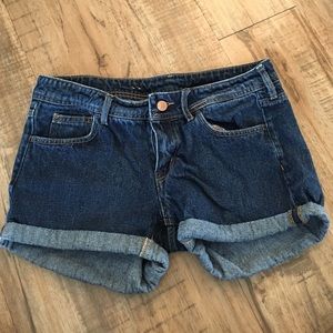 Denim shorts