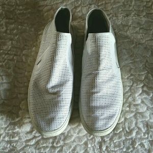 Vince Perforated Leather Slip On Sneaker