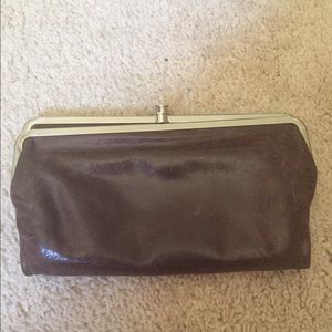 Brown leather Hobo International Lauren clutch