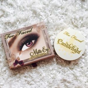 Too Faced Matte Eye and Too Faced Candlelight