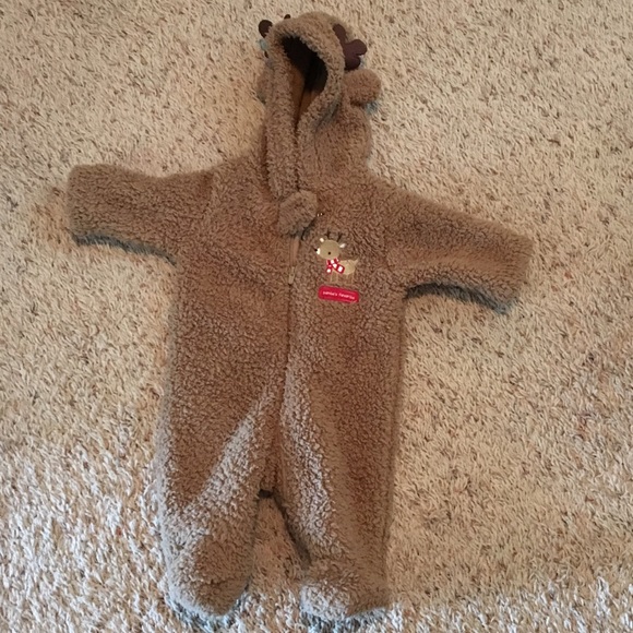 ANY OFFER ACCEPTED! Carters Fleece Reindeer Onsie