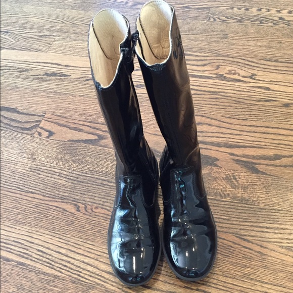 patent leather boots for girls