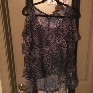 Flowy open shoulder top from LF