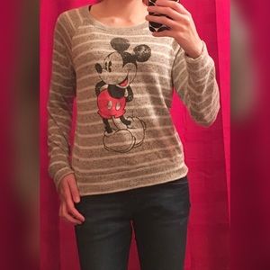 Disney Mickey Mouse Striped Sweater