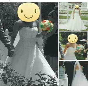 SPECIAL VALUE Oleg Cassini Satin Bodice Organza We