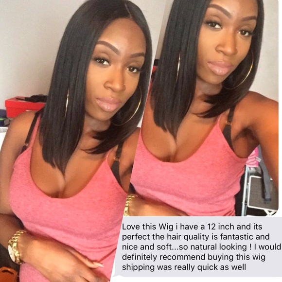 Silky straight hair