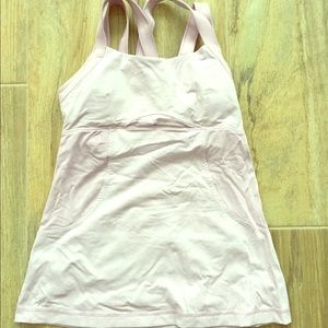 Lululemon active wear tank with support