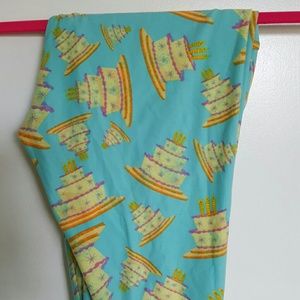 Lularoe one size birthday cake leggings