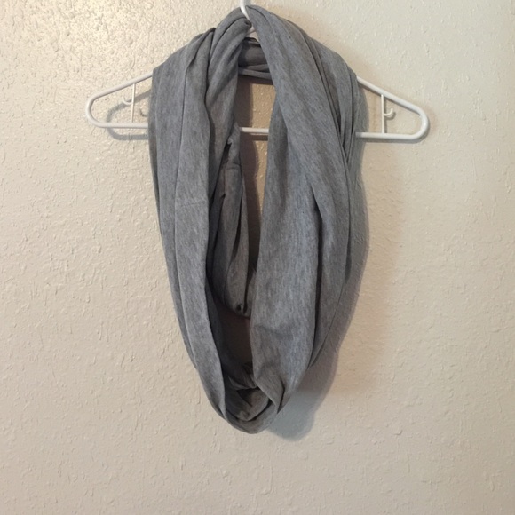 Grey tee shirt fabric infinity scarf! :)