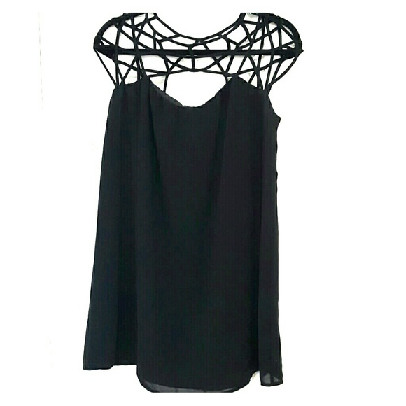 Naked zebra black dress