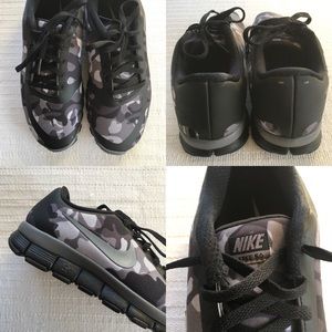 Nike Women's Free 5.0 V4 Black Camo 695168 005 Nike Women's Free 5.0 V4 Black Camo 695168 005