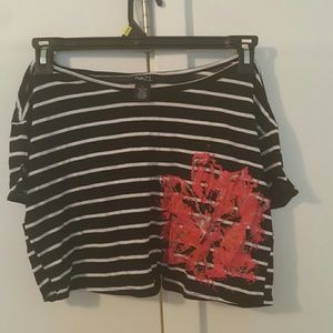 Mid drift flowwy shirt