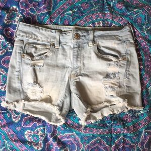 AE High Waisted Denim Shorts