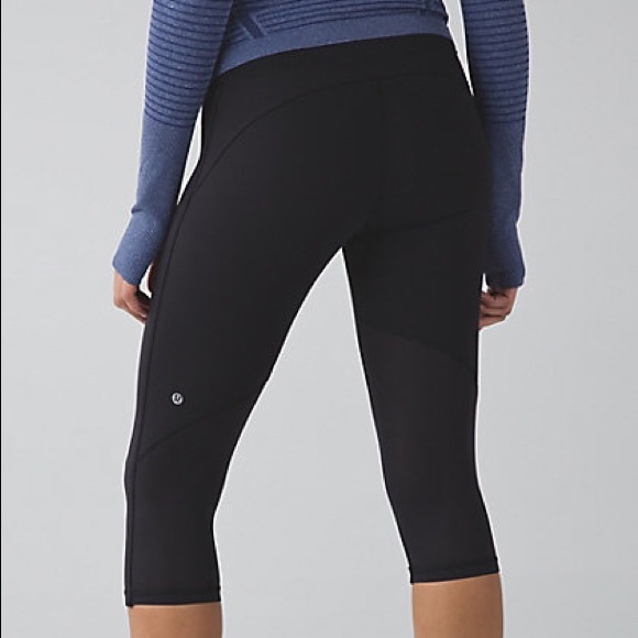 lululemon athletica Pants - Lululemon Real Quick Crop Deep Green