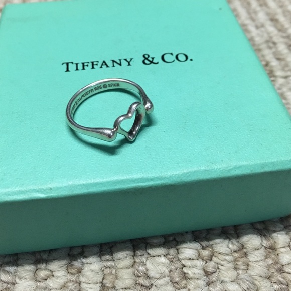 Tiffanys silver heart ring