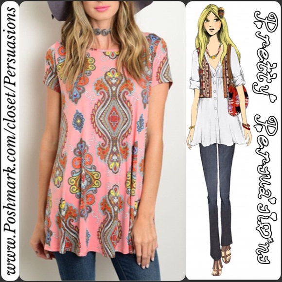 CLEARANCE‼️ NWT Paisley Print Tunic Top - Picture 3 of 4