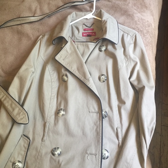 Khaki Merona Trench Coat - Picture 1 of 4