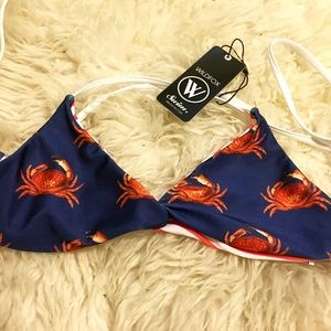 Vintage Wildfox Crabby Bikini Top