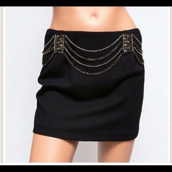 LaRok Luxe Rocker Sexy Mini Skirt Small. NWT