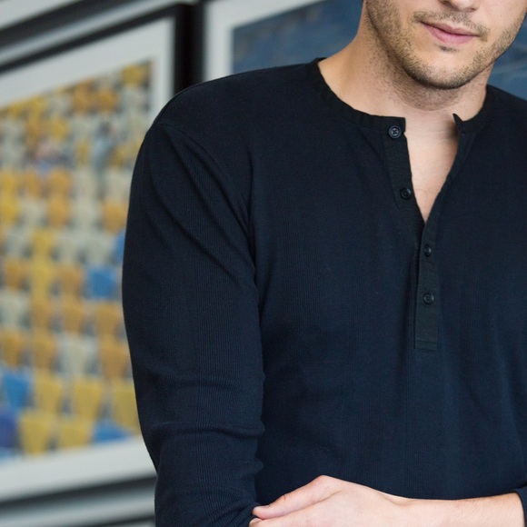 John Varvatos Other - Black Henley