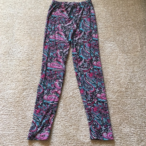 Paisley Print Leggings One Size Double stitch - Picture 3 of 4