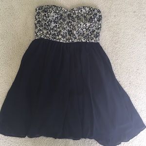 Navy blue homecoming dress
