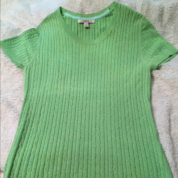 Ladies Merona short sleeve cable knit sweater