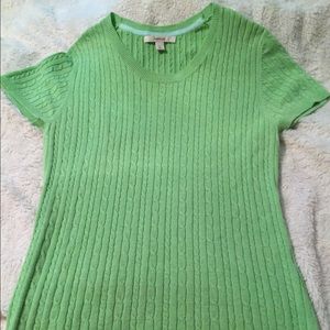 Ladies Merona short sleeve cable knit sweater