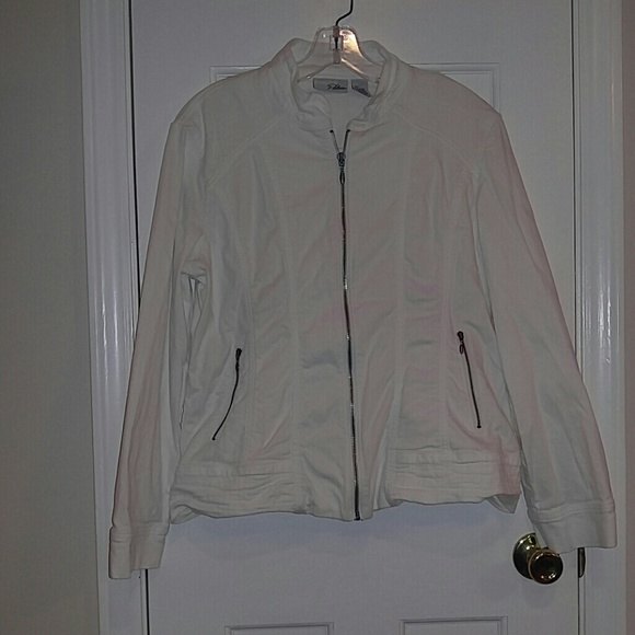 Chico's Platinum size 2 white jacket - Picture 1 of 1