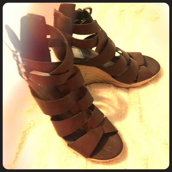 Dolce Vita for Target brown gladiator wedges