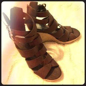 Dolce Vita for Target brown gladiator wedges