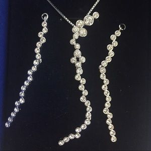 Swarovski matching earrings and necklace set