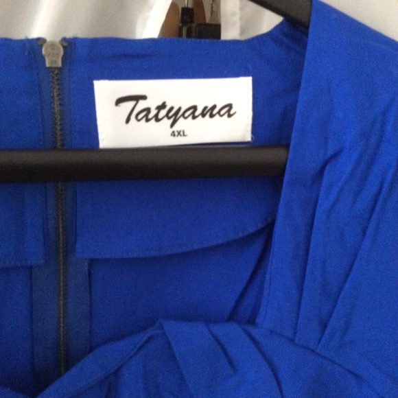 Tatyana French blue pinup Ella dress - Picture 2 of 4