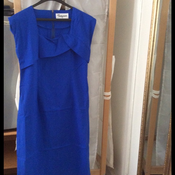 Tatyana French blue pinup Ella dress - Picture 3 of 4