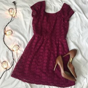 ACCEPTING OFFERS Burgundy LIKE NEW dress
