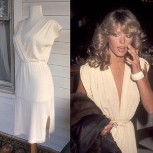 ‼️VINTAGE♥️PLUNGE SIDE SLIT