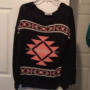 Tribal print sweater