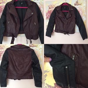 H&M vegan leather jacket