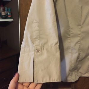 New York & Company Tops - New York & Company Tan Button Down Shirt New York & Company Tops - New York & Company Tan Button Down Shirt