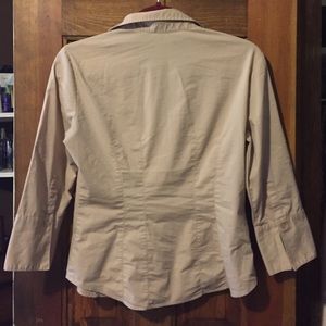 New York & Company Tops - New York & Company Tan Button Down Shirt New York & Company Tops - New York & Company Tan Button Down Shirt
