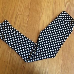 One size polka dot leggings