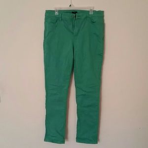 NYDJ Green Stretchy Skinny Jeans
