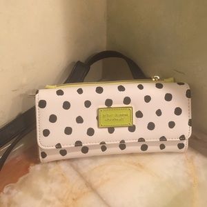 BETSY JOHNSON NY POLKA DOT CROSS BODY BAG