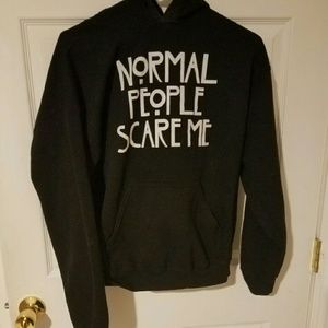Normal people scare me hoodie
