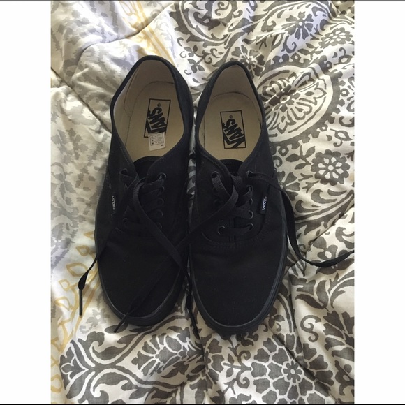 Black on black VANS