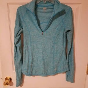 Light blue workout sweatshirt