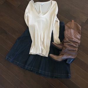 Knee-length jean skirt - perfect condition