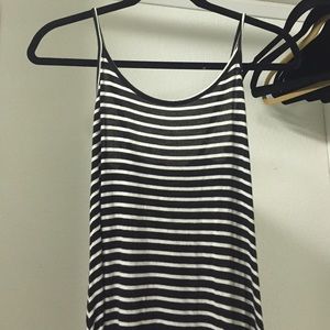 black and white striped Brandy Melville dress