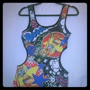 Comic Print Dress